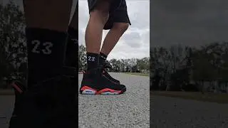 Air Jordan 6 Reverse Infrared on foot