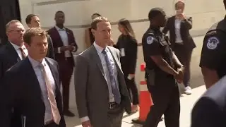 Tech leaders depart Capitol after closed-door hearings on artificial intelligence