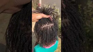 First Microlocs Retie! See the Transformation ✨ #microlocjourney #locs #haircare #hairstyle #hair