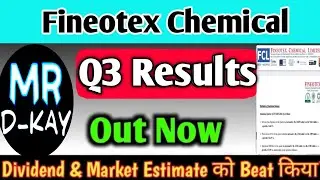 Fineotex chemical ltd latest news 🔥 Fineotex chemical Q3 Results 2026 | FCL Q3 Results 2026
