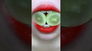 ASMR Eating Sounds: Grapes, Orange Swirl Ice & Ice Cube Challenge - USA Mukbang No Talking!