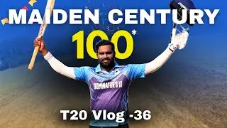 వంద కొట్టిన 😍 || Maiden Century 🏏||  Gopro Batting view || T20 Vlog -36