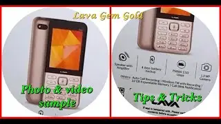 Lava Gem Gold Review & Usage | How to set contact icon image | Lava gem gold sample photo video