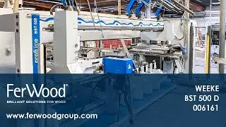 Сверлильно-Шкантозабивная Линия во время работы - WEEKE - BST 500 D - Ferwoodgroup - 006161