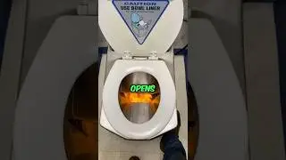 This Toilet Uses Fire To Flush Instead Of Water! 🚽🔥#shorts