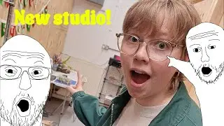 Moving into my new studio! | Studio Vlog #1