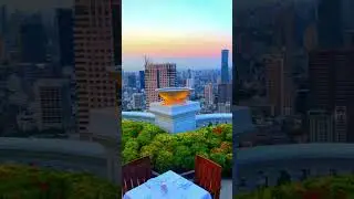 Endless sunset views over Bangkok, #thailandtravel  #BangkokSunsetMagic #thailandbeautycenter