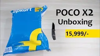 Xiaomi POCO X2 live unboxing indian retail unit and review | Part-1 Unboxing Purple colour 6+64 gb