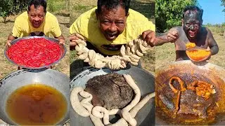 Preparing Traditional Meat Stew Over Open Flames | Village Cooking