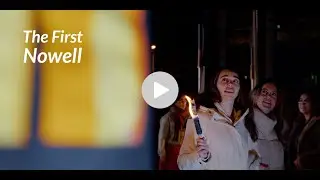 The student choir of Driestar Christian University sings 'The First Nowell'.