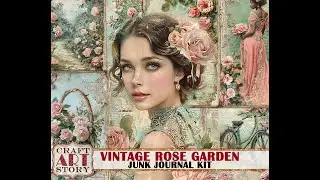 Vintage Rose Garden Junk Journal Kit