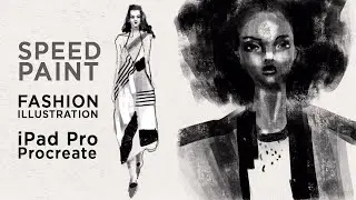 Speedpaint Louis Vuitton  Fashion illustration iPad Pro Precreate
