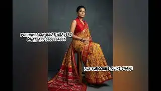 Patola Handloom silk sarees pochampally #twill ikkat weaver sarees #pochampally #Bridel sarees 