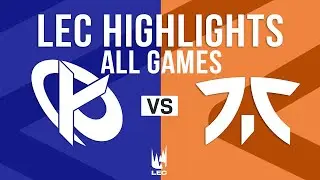LEC Highlights ALL GAMES Round 4 | LEC 2025 Winter Split Playoffs
