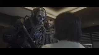 Ghost uses his charm to get information from a woman.cod mw 3