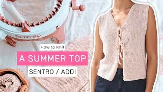 Addi knitting machine SUMMER TOP pattern to make in 1 DAY