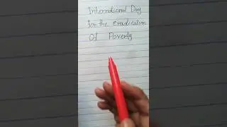 International Poverty Eradication Day is celebrated On?#Ytshorts