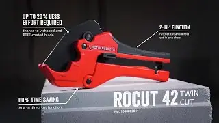 ROCUT 42 Twin Cut – The new 2-in-1 plastic pipe shears