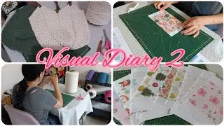 Visual Diary #2/ dia de chuva 🌧 com artesanato /bolsa de crochê / vlog silencioso vida simples 💐