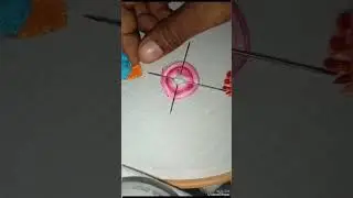 Beautiful flower design (Type 10)#handembroidery#flowerdesigns##embroidery#easy#youtube#video#shorts
