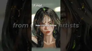 How to *actually* paint skin using the secret Chinese technique #arttutorial #art #painting #shorts