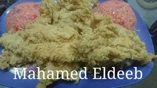 اقسم بالله معايا بس استربس دجاج كنتاكي مع الريزو بشغل المطعم