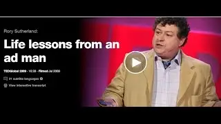 【TED】Rory Sutherland: Life lessons from an ad man