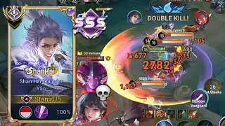 YAO TRIPLE S AGAINST PRO MUSASHI & FLOWBORN WITH THE BEST CHINESE BUILD | HONOR OF KINGS