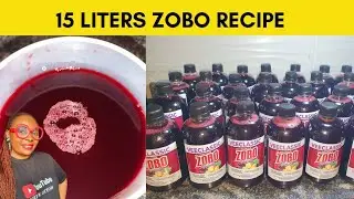 Commercial Zobo Drink Recipe | 15 Liters Zobo Recipe