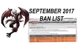 September 18 2017 BAN LIST! MY LIVE REACTION!
