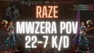 FURIA mwzera POV Raze on Bind 22-7 K/D (VALORANT Pro POV)
