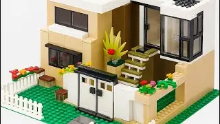 Modern LEGO House Design | Beautiful Garden LEGO Build | Creative Architecture Idea