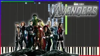 Avengers - Main Theme | Piano Tutorial + MIDI