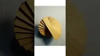 I made a Kapla turning staircase in stopmotion #shorts