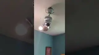 5 Ceiling fans wobbling with iPhone ringtone #ceilingfan #funny #ringtone #shorts