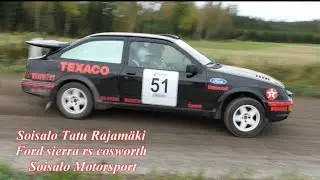Maanrakennus Sjöberg Rallisprint 2024 Tatu Soisalo Ford Sierra RS Cosworth