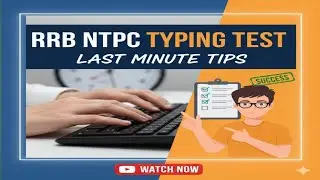 RRB NTPC Typing Test Last Minute Tips: Keep these things in mind before the exam #rrbntpc #ntpc #...
