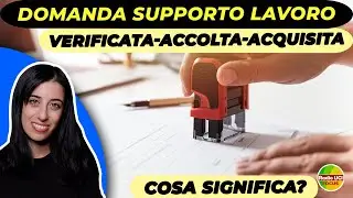 Supporto Formazione e Lavoro📑: Le definizioni sullo stato delle domande