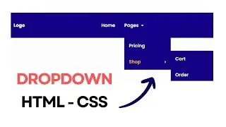 Create Dropdown Menu with Simple HTML CSS