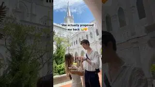 My girl actually proposed me back 🧡 #proposal #engagement #surprise #love #couple  #ruslanpugun