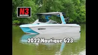 2022 Nautique G23 - Reef Blue/Haze Gray - On Water || N3 Boatworks
