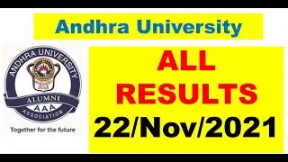 ANDHRA UNIVERSITY RESULTS RELEASED || 22/Nov/2021