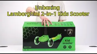 Unboxing Lamborghini kids scooter L5-2in1