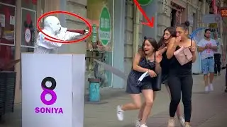 Prank. Qo'rqituvchi Haykal. Odamlar Reaksiyasi!