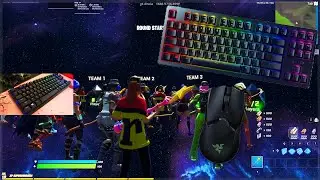 Razer Huntsman TE ASMR Chill🤩 Satisfying Gameplay Fortnite Smooth 240FPS 4K