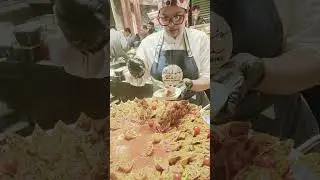 @#Italian@ live food @counter#of lady chef for Italian #