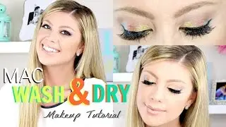MAC WASH & DRY INSPIRED MAKEUP TUTORIAL | MAKEUP GEEK FOILED EYE SHADOWS