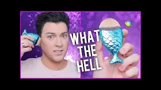 Makeup Collection - TESTING THE MERMAID TAIL BRUSH! DOES IT WORK? | Manny MUA