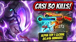 ¡NADIE PUEDE PREDECIR SUS ULTIMATES! ALPHA TOP 1 GLOBAL 80.4% WINRATE! | MOBILE LEGENDS