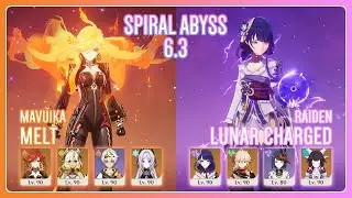 C0 Mavuika Melt & C2 Raiden Lunar Charged | Spiral Abyss 6.3 | Genshin Impact